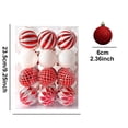 thumbnail image 3 of Fmbmuo 6cm Christmas Baubles Set Electroplated Plastic Balls Hand-Painted Xmas Tree Hanging Pendants for Holiday Party Decor 24pcs Christmas Decor,Multicolor, 3 of 5