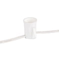 thumbnail image 3 of Novelty Lights 50 Foot String Light Set - Indoor/Outdoor Stringer Set for Christmas, Wedding Decor, Patios, & More - C9/E17 Intermediate Base (White Wire, 12" Spacing), 3 of 4