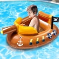 thumbnail image 1 of Barco pirata iGeekid con flotador de piscina con pistolas de agua, de 3 a 11 años, 1 of 6