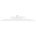 thumbnail image 2 of 72"W x 12"H x 4"D x 4"F, 4/12 Pitch, Richland Architectural Grade PVC Gable Bracket, 2 of 8