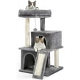 thumbnail image 1 of Cat Tree es Cat Tower with Dual Condos for Indoor Cats Plush Cat House with Padded Perch Scratching Ramp and Posts and Replaceable Balls, 1 of 7