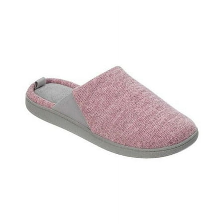 Dearfoams Womens Stephanie Knit Closed Toe Scuff Slippers