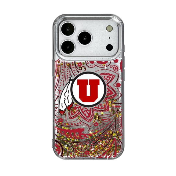 Utah Utes iPhone Glitter Paisley Design Case