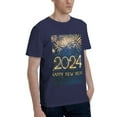 thumbnail image 2 of Bingfone Happy New Year 2024 (3) Men'S Loose Fit Short-Sleeve Pocket T-Shirt, 2 of 7
