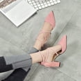 thumbnail image 6 of NOKIO Heels Closed Toe Pumps Shoes Women Pointed Toe Slingback Heels Women Pumps Dress Shoes Women's Fashion Casual Pointed Toe Square Heel Wedding Shoes High Heel Sandals, 6 of 9
