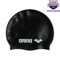 thumbnail image 2 of Gorro de natación Arena Classic, unisex, silicona reciclada, negro y multicolor, 2 of 7