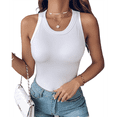 thumbnail image 1 of Camisetas Sin Mangas con Sujetador Incorporado, Camisetas Deportivas Sin Mangas para Mujer, Camisetas Sin Mangas Acanaladas para Hacer Ejercicio, Camisetas para Correr L, 1 of 9