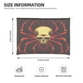 thumbnail image 3 of Cauagu Red Skull Spider for Tyvek Makeup Bag,Reusable Travel Cosmetic Bag Women Organizer Toiletry Bag Birthday,Gifts for Women Girlfriend Mom Teacher 6.5’’*8.9’’, 3 of 7