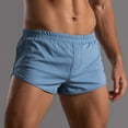 thumbnail image 3 of KaLI_store Men's Underwear Men's Underwear Boxer Briefs Cotton Solid Trunks Underwear Blue,L, 3 of 5