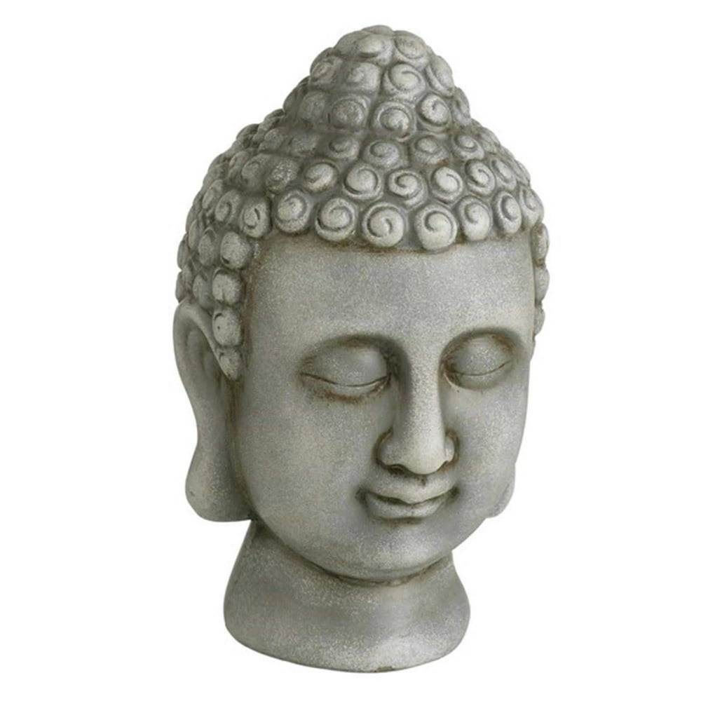 Buddha Head Cement Indoor Outdoor Religious Decor - Walmart.com ...