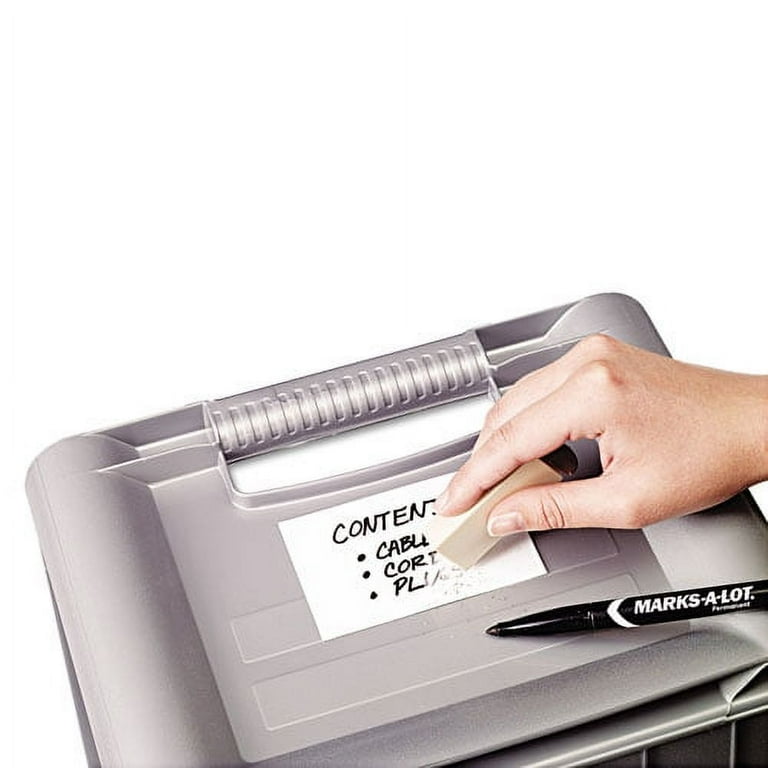 Erasable ID Labels, Inkjet/Laser Printers, 0.88 x 2.88, White, 8/Sheet, 10 Sheets/Pack Erasable ID Labels, Inkjet/Laser Printers, 0.88 x 2.88, White, 8/Sheet, 10 Sheets/Pack