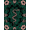 Black Green Pink, Pattern 2, variant on ODIKA 2'x3' Ultra-Soft Accent Mat, Snake Forest Abstract Motif Oversized Foliage Blush Pink Border None Washable, Bare feet friendly, Easy Care Indoor rug for Bedside, Footrest