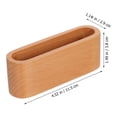 thumbnail image 4 of KAKOWELY 1pc Compact Table Storage Box Wooden Box Memo Message Box Photo Box for Office Use,4.53X"X1.57"X1.18", 4 of 4