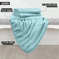 thumbnail image 2 of Juego de sábanas Utopia Bedding Queen de microfibra cepillada para spa, color azul, 2 of 6