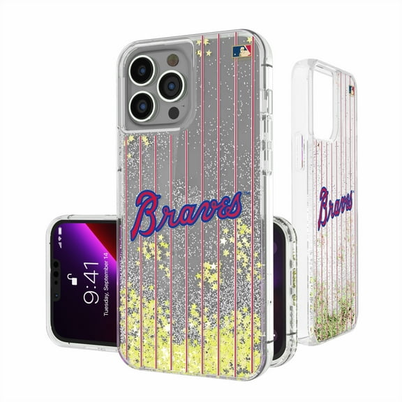 Atlanta Braves 2012 Cooperstown Pinstripe iPhone Glitter Case