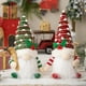 thumbnail image 3 of Monstrate Muñeco sin rostro con lentejuelas LED brillantes, muñeco sin rostro, ilumina la decoración navideña con estilo, decoraciones Kits de decoración para fiestas rojo, 3 of 6