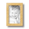thumbnail image 2 of ArtToFrames 4" x 6" Bright Gold Picture Frame, 4x6 inch Gold Wood Poster Frame (WOM-4753), 1 Pack, 2 of 6