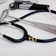 thumbnail image 2 of Xinwanna Stethoscope Charms with ID Tag Polished Titanium Steel Personalized Stethoscope Name Tag Holiday Gift for Doctor Nurse Medical Assistant (Type B), 2 of 13