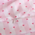 thumbnail image 2 of Betsey Johnson Wonderland Stripe Hot Pink Twin Duvet Cover Set, Soft Bedding with Shams, Machine Washable, 2 of 7