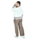 thumbnail image 3 of Conjunto de punto a rayas Roman Fashion / Tallas Extras, 9001 (Café) cafe 42, 3 of 7