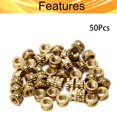 thumbnail image 4 of HUGFEGWE M3x3mm Female Thread Knurled Nuts Hx5mm OD Brass Threaded Insert Embedment Nuts Hydraulic Welded Joint Injection Molding Assortment Kit for 3D Printing Injection Molding 50PCS UA824-6609, 4 of 8