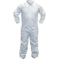 thumbnail image 2 of SAS Safety Corp. 6851 Professional Grade All Purpose Crew Coverall, Small, White, Elastic Waist, 2 of 2