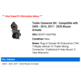 thumbnail image 2 of Trailer Connector Kit - Compatible with 2005 - 2015, 2017 - 2020 Nissan Armada 2006 2007 2008 2009 2010 2011 2012 2013 2014 2018 2019, 2 of 4