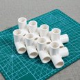 thumbnail image 3 of EeaseMX 8 PCS 1 bolsa Adaptadores de tubería Conectores de tubería Durables Conectores de tubería de agua (blanco), 3 of 8