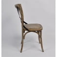 thumbnail image 4 of Plata Import Hillenbrand Black Cross Back Side Dining Chair (Set of 2), 4 of 5