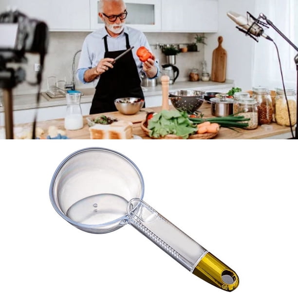 Cuchara Para Porción De Arroz, Diseño De Clip De Cuchara Para Taza De Arroz, Juego De Cucharas De Cocina De 180 Ml, Cucharas De Plástico, Taza Medidora De Arroz Con Largo
