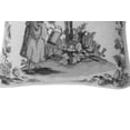 thumbnail image 3 of Colonial Williamsburg Black Toile Needlepoint Accent Throw Pillow, 3 of 4