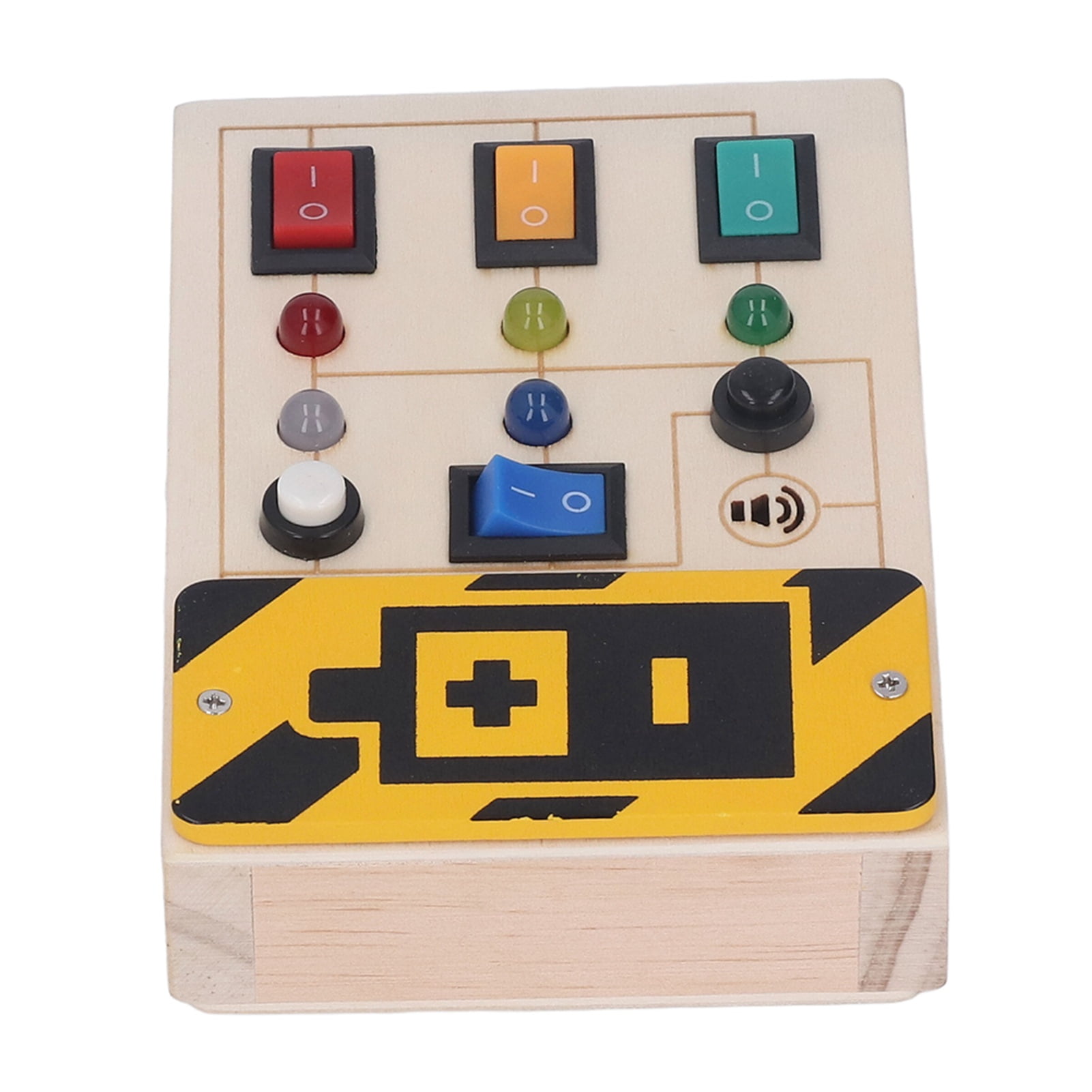 LED Light Switch Toy, Portable Color Recognition Light Up Sensory Board