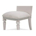thumbnail image 4 of Michael Amini Glimmering Heights 19.75" Wood Dining Side Chair Ivory (Set of 2), 4 of 5