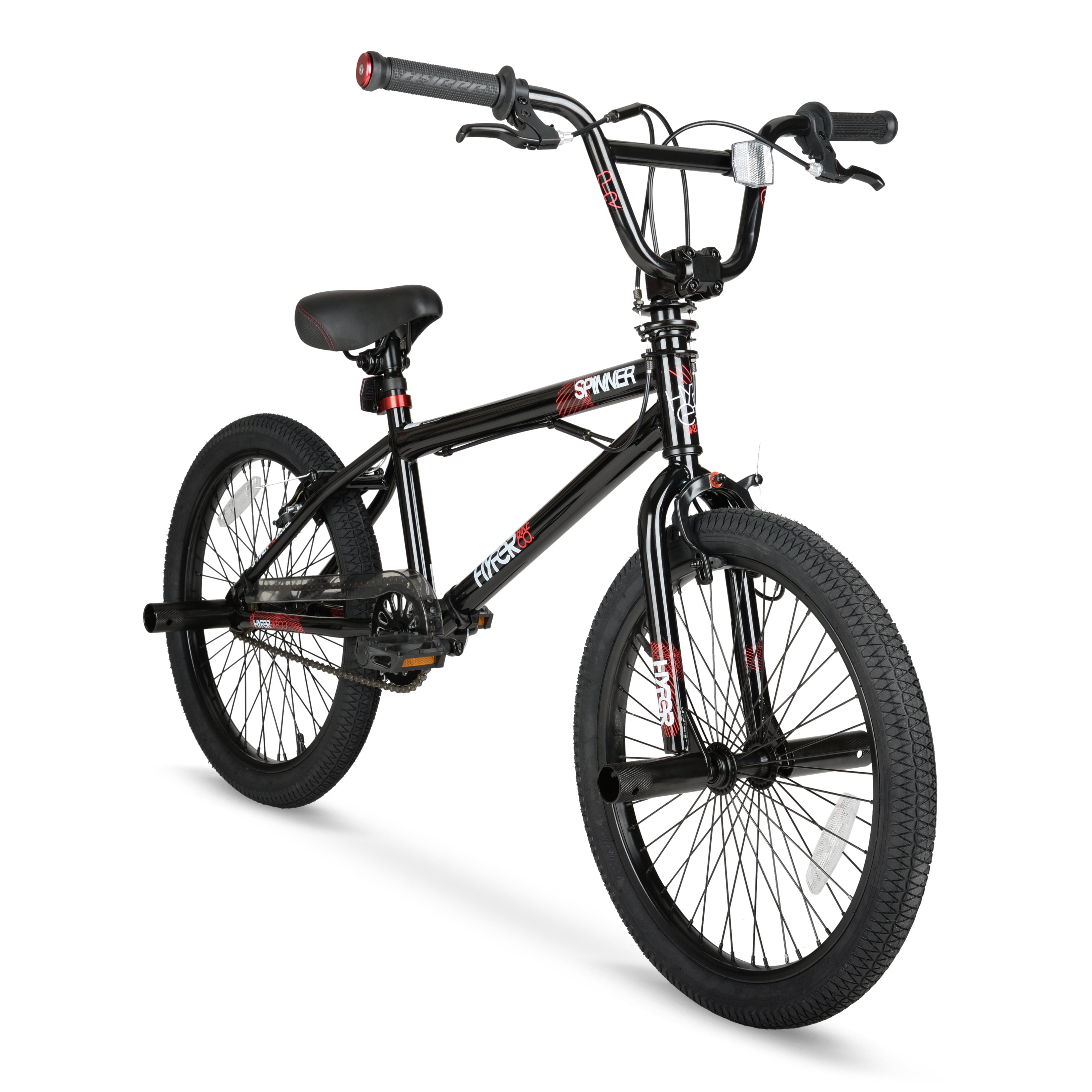 Hyper Spinner Bmx Bike Gloss Black Walmart Com Walmart Com