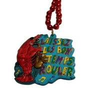 MARDI GRAS CREATIONS Crawfish Sax Laissez Les Bon Temps Rouler Mardi Gras Beads Party Favor Necklace