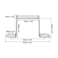 thumbnail image 2 of Uxcell 35 x 40mm 304 Stainless Steel U Shaped Connector Bracket 6 Pack, 2 of 6