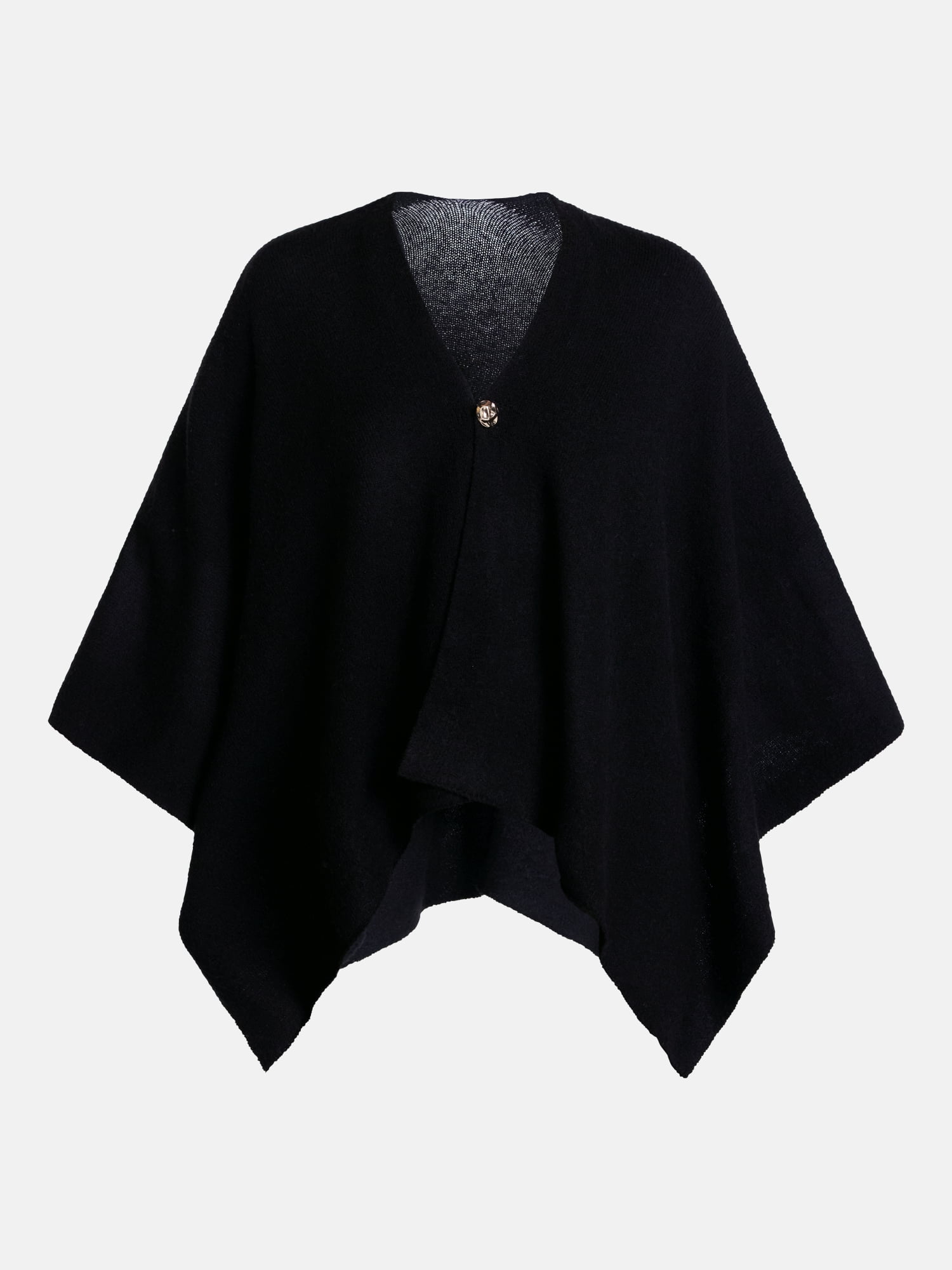 Scenario Women's Button Front Ruana, Mid-weight, Sizes S-XL