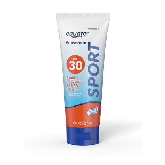 Equate Sunscreen Sport SPF 30 Lotion, 8 oz