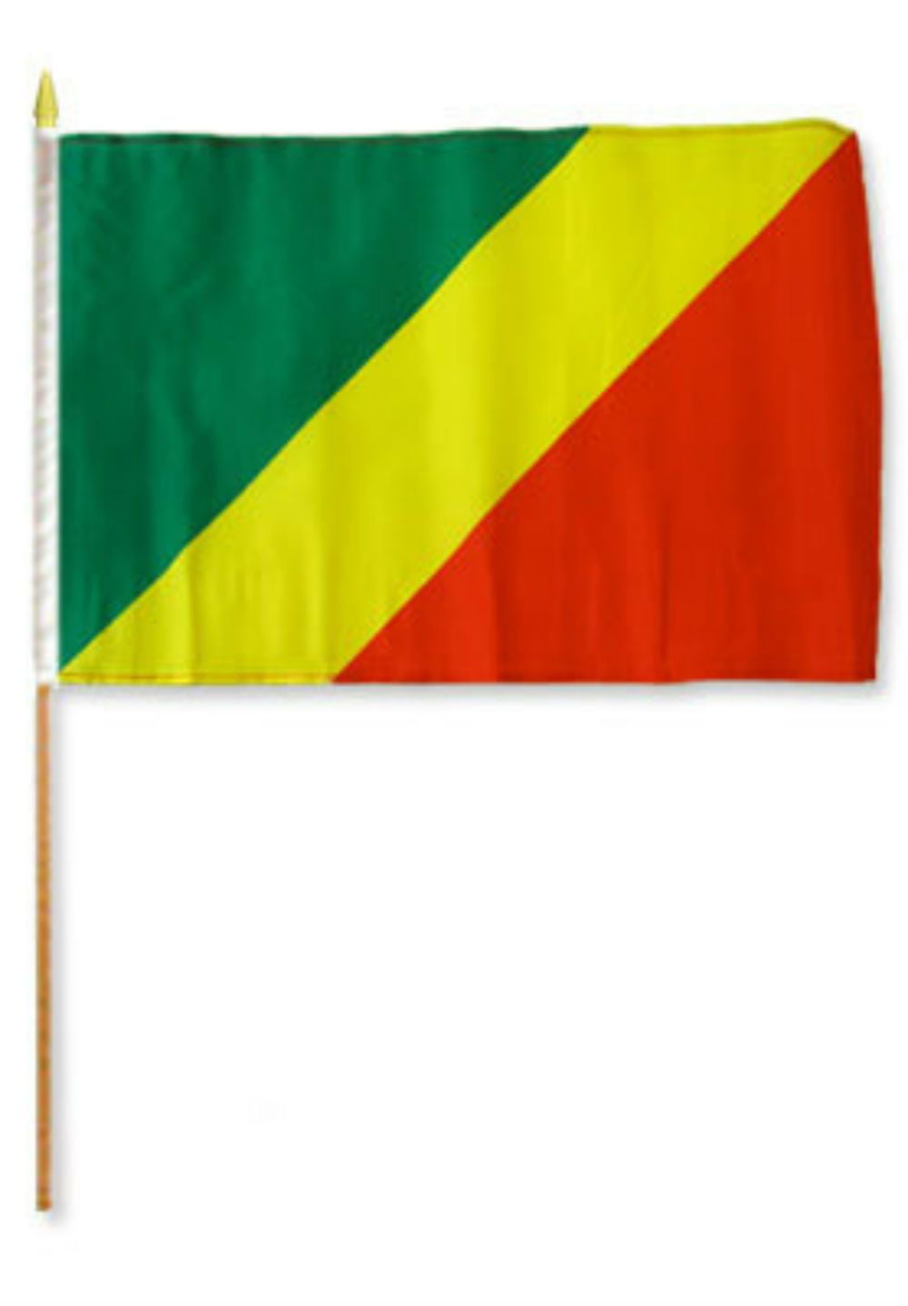 3 Pack Republic of Bosnia & Herzegovina 100D 12"x18" Stick Flag 30" Wood Staff 