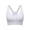 White, variant on DGMIOCS Women's Medium-High Support Sports Bra Adjustable Y-Back Seamless Workout Bra Pink M