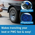 thumbnail image 6 of 2x43 Blue Stainless Retractable Ratchet Straps - Heavy Duty Set with Mounting Brackets & Bolts - Self-Retracting Buckle for Cargo, 6 of 8