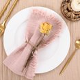 thumbnail image 7 of QZS Cotton Linen Napkins,16.5x16.5In PortableThick Cotton Linen Napkins,6Pack Soft Versatile Dinner Table Cloth for Parties Weddings Everyday Use, 7 of 7