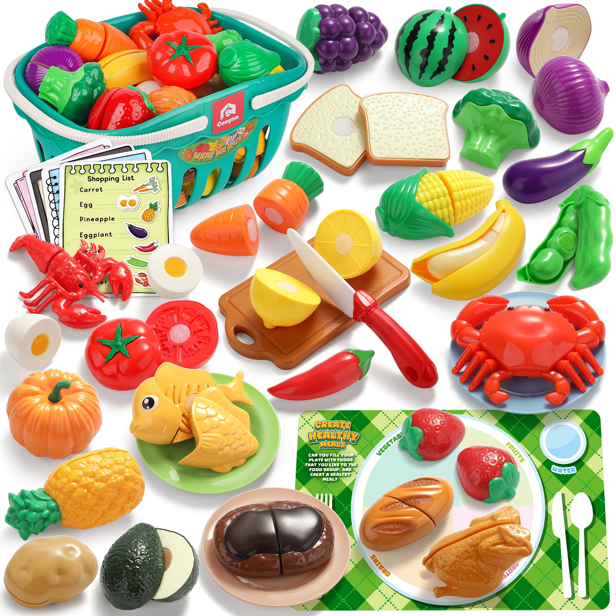 130 piece Grand Pretend Play Food Assortment Set - Walmart.com