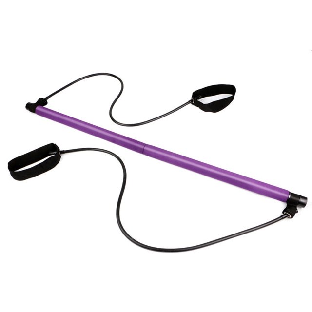 Barra de Resistencia XianweiShao Kit de Barra de Pilates Portátil Morado
