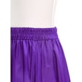 thumbnail image 5 of inlzdz Women Spanish Flamenco Dance Skirt Ruffle Trim Irregular Hem Big Swing Skirts for Tango Salsa Purple XXL, 5 of 6