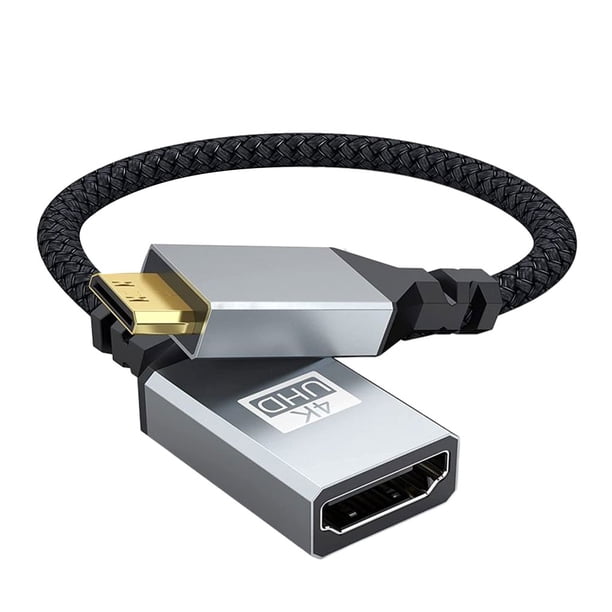 Seitruly Cable Interfaz multimedia de alta definición Adaptador compatible Video Audio Admite adaptadores de accesorios Tipo mini Type3 NO3