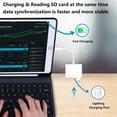 thumbnail image 4 of SD Card Reader for iPhone Lightning to 4 in 1 USB Camera Adapter Compatible OTG Micro SD TF Memory Card Reader for iPad with Charging Port, 4 of 7