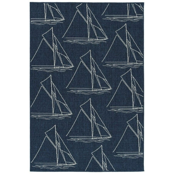 Kaleen Amalie AML03-22 Rug in Navy - (2 Foot 5 Inch x 3 Foot 9 Inch)