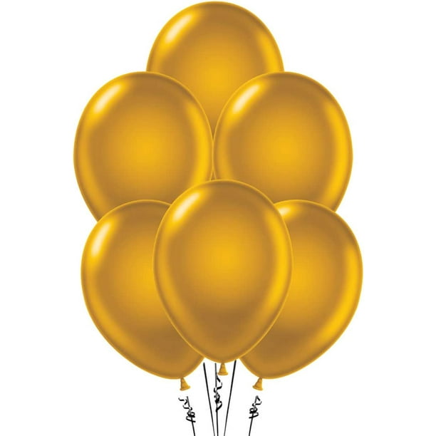 PMU Balloons 17 Inch PartyTex Metallic Gold Premium Helium Quality