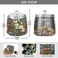 thumbnail image 2 of Yayeee Ashtray with Lid for Cigarette Smokeless Stainless Steel Home Ash Holder, Floral Garden, 2 of 7
